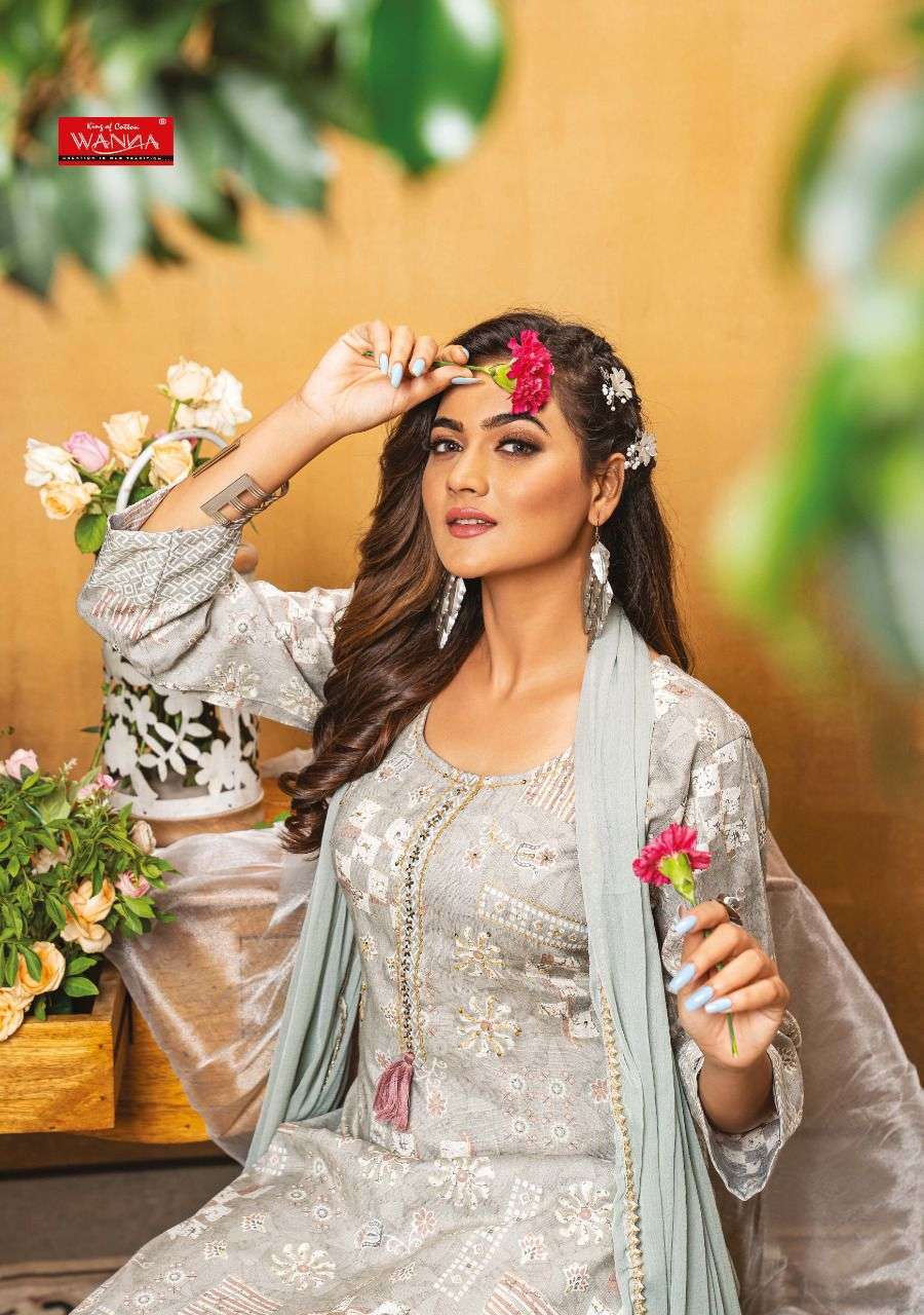 BLOOMING BEAUTY BY WANNA READYMADE RAYON FANCY SALWAR KAMEEZ