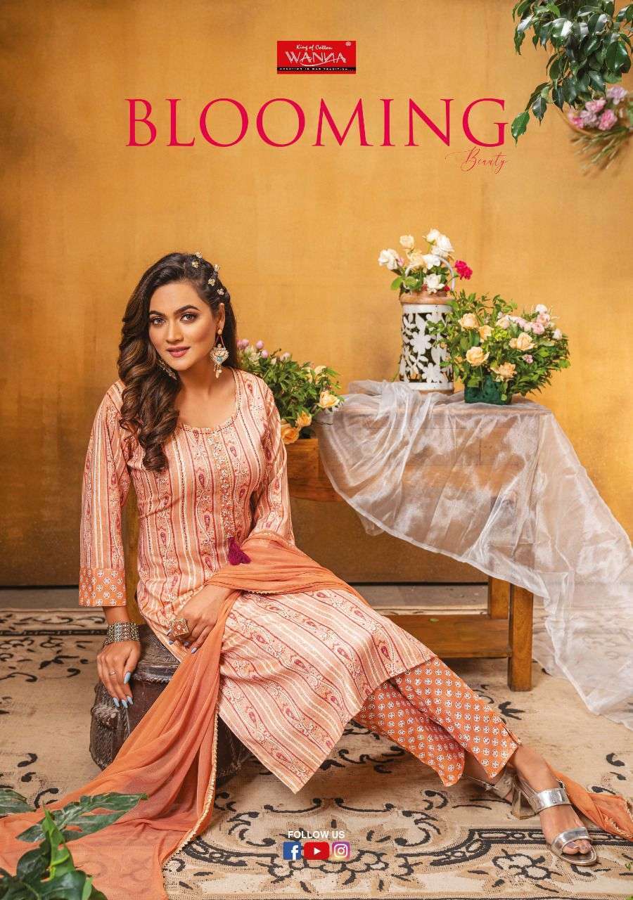 BLOOMING BEAUTY BY WANNA READYMADE RAYON FANCY SALWAR KAMEEZ
