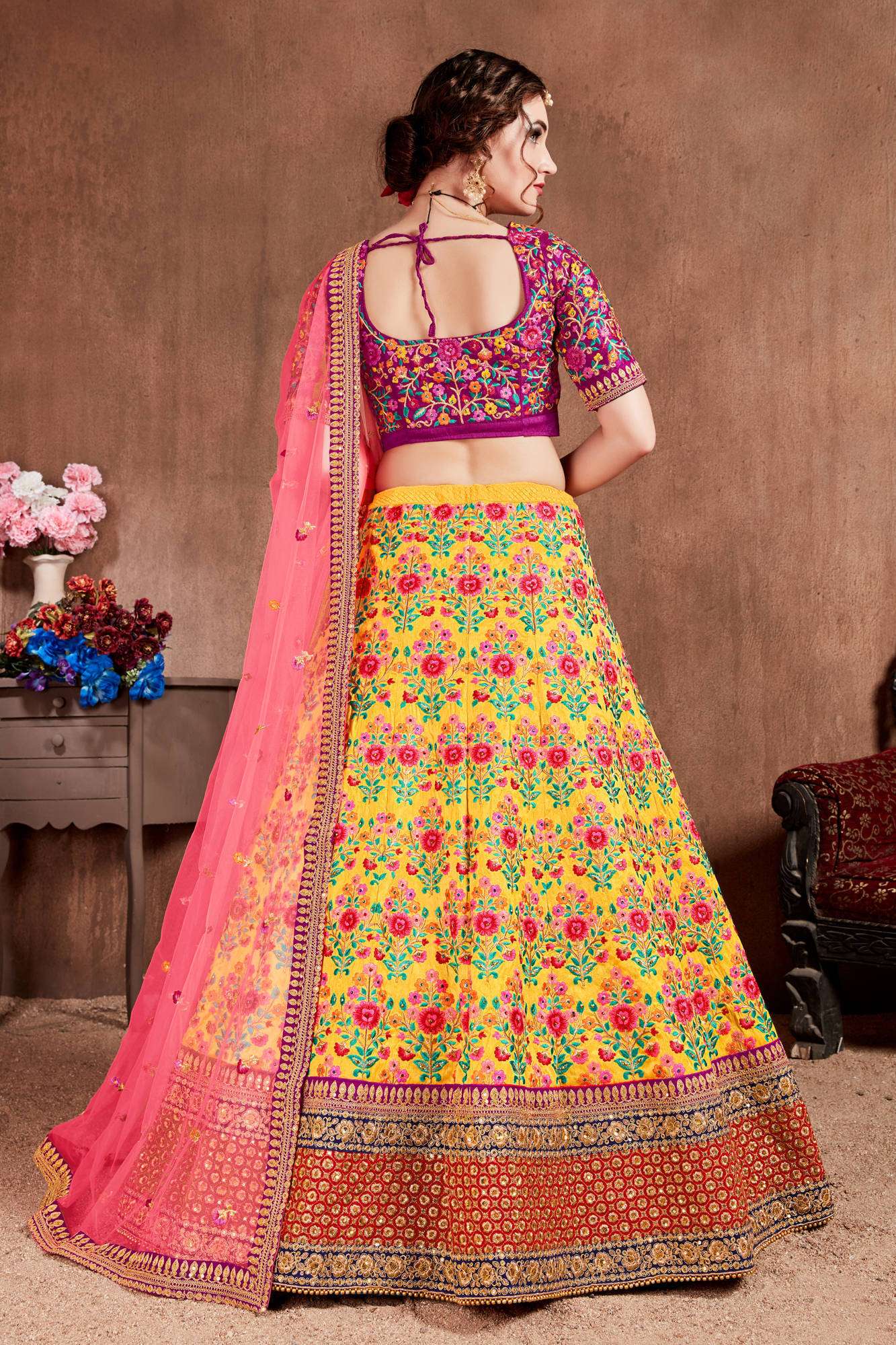 D no : 7102 Navratri lehenga choli buy online from Wholesale catalog