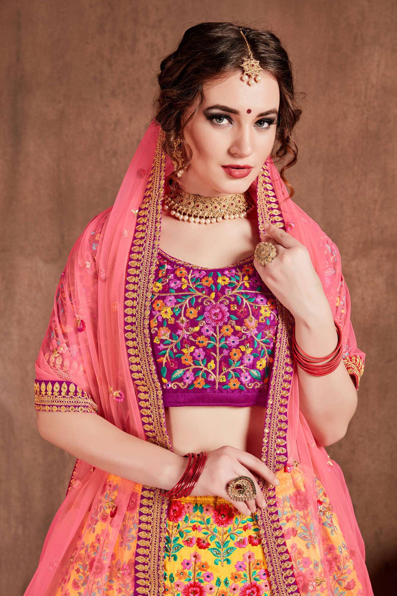 D no : 7102 Navratri lehenga choli buy online from Wholesale catalog