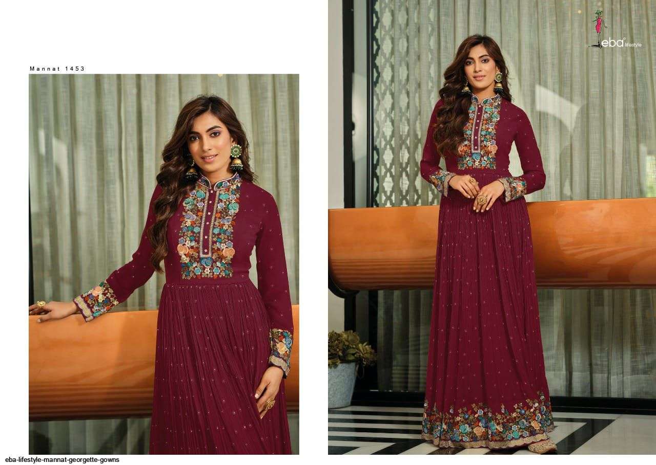 Eba Mannat Catalog Designer Wedding Wear Heavy Salwar Suits