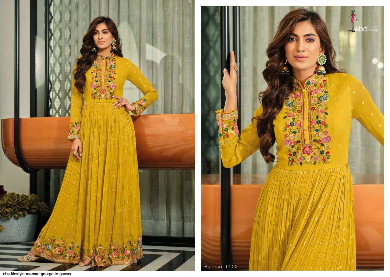 Eba Mannat Catalog Designer Wedding Wear Heavy Salwar Suits