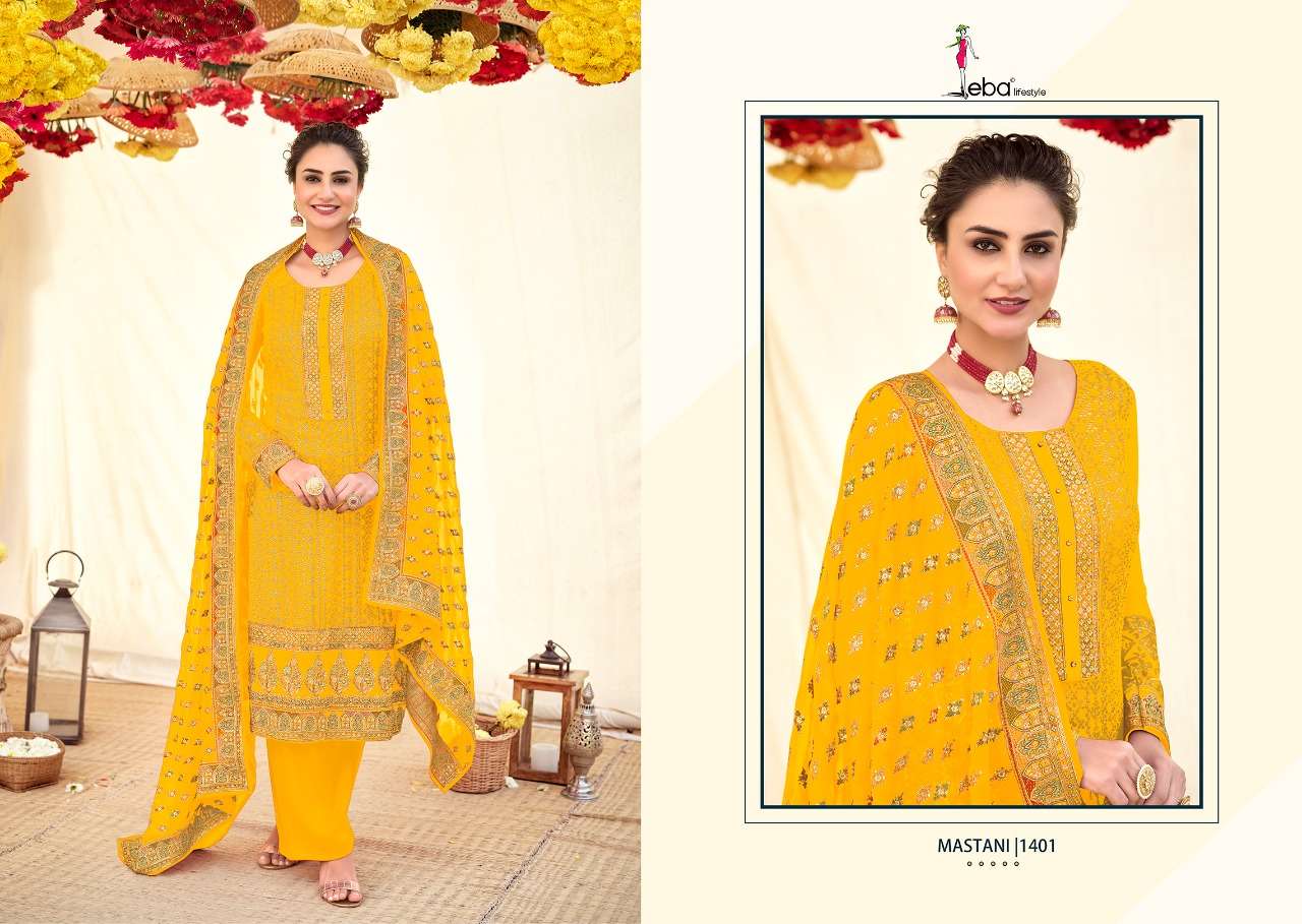 Eba Mastani Catalog Georgette Wear Designer Salwar Kameez