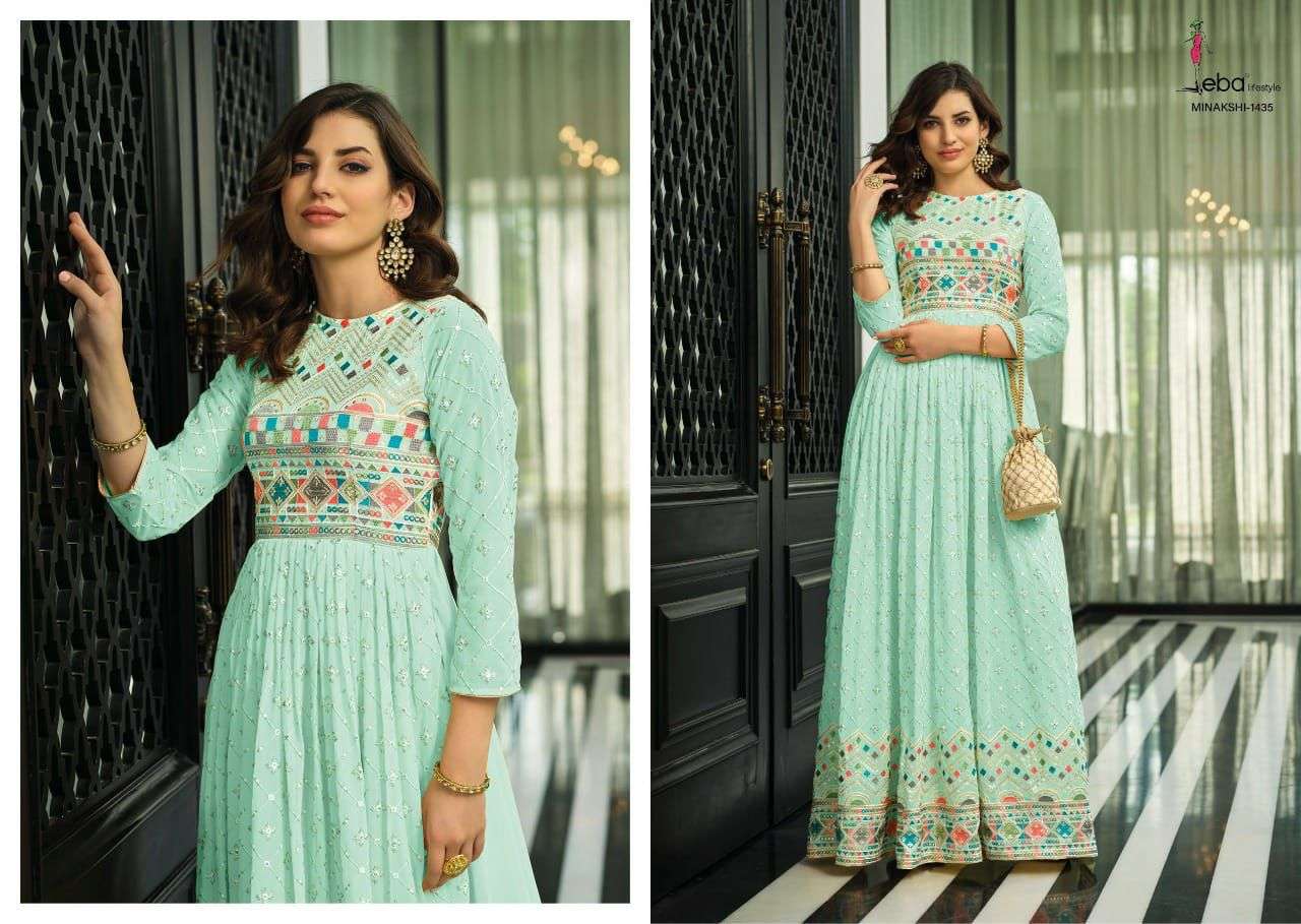 Eba Minakshi Catalog Georgette Readymade Salwar Suits