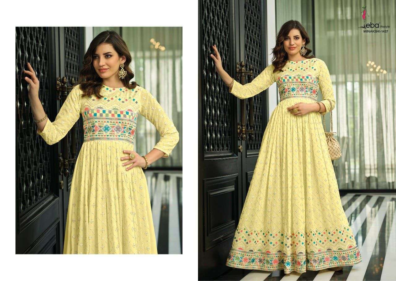 Eba Minakshi Catalog Georgette Readymade Salwar Suits