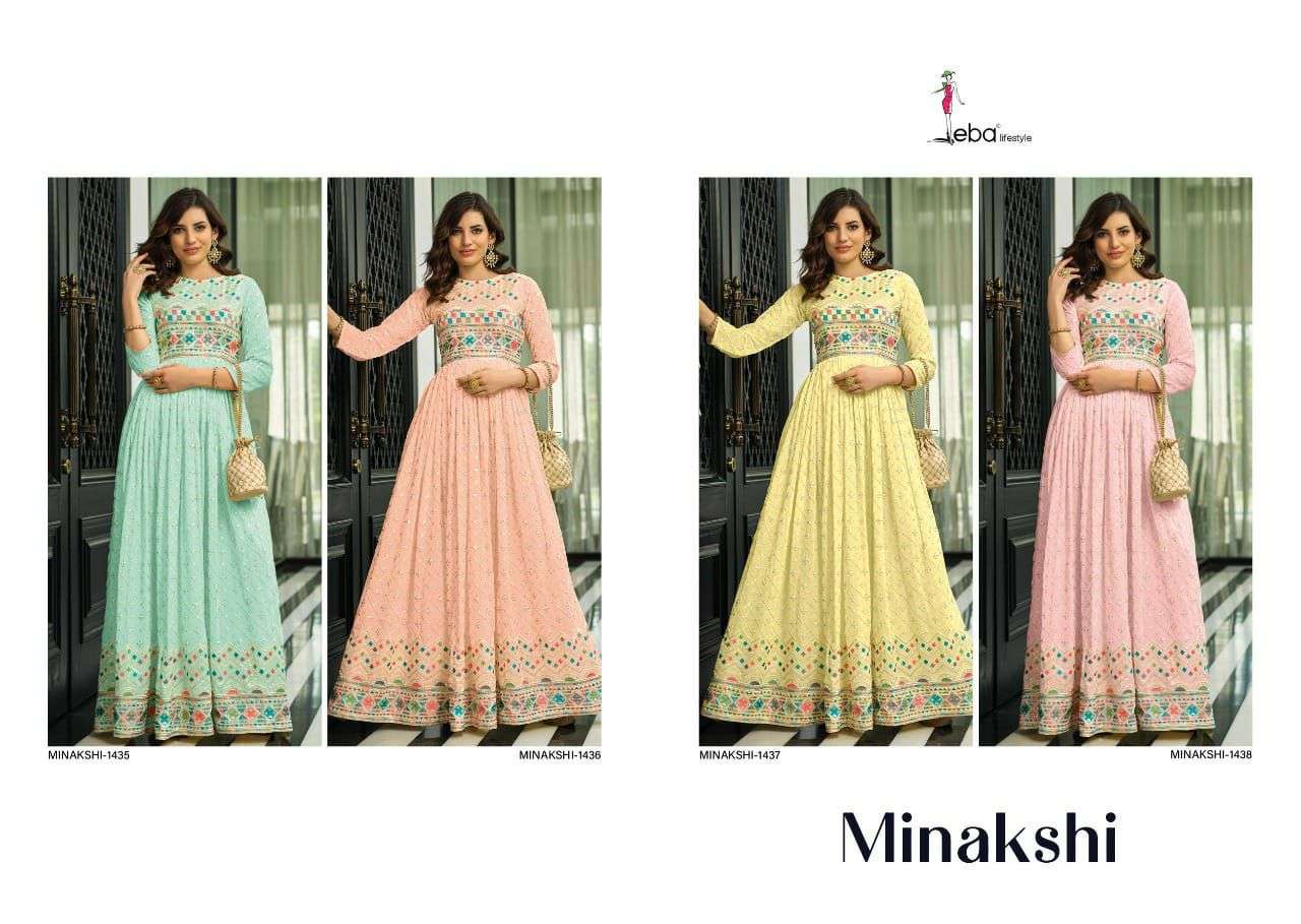 Eba Minakshi Catalog Georgette Readymade Salwar Suits