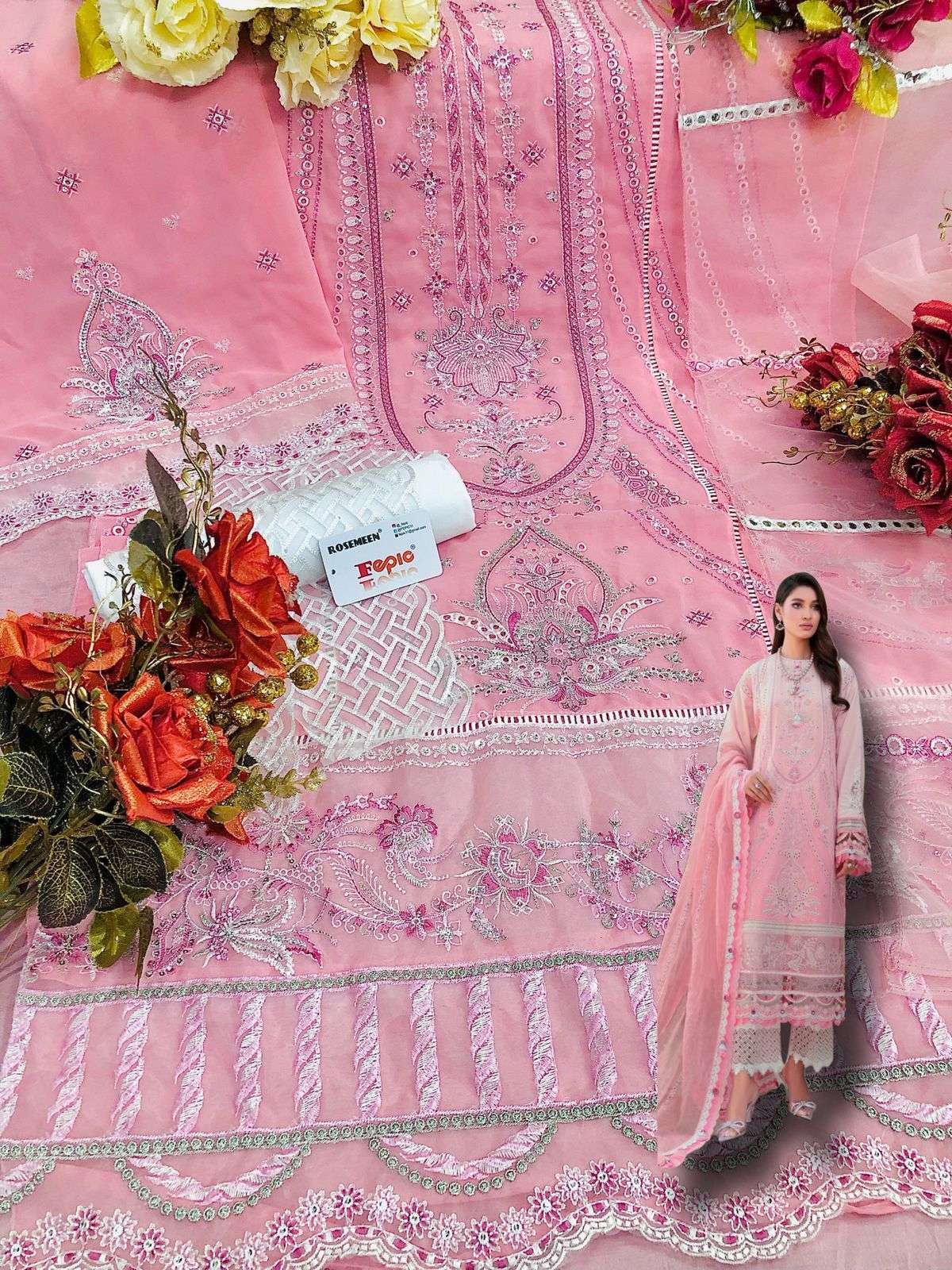 FEPIC WARDROBE PAKISTANI BEAUTIFUL EMBROIDERY SALWAR KAMEEZ