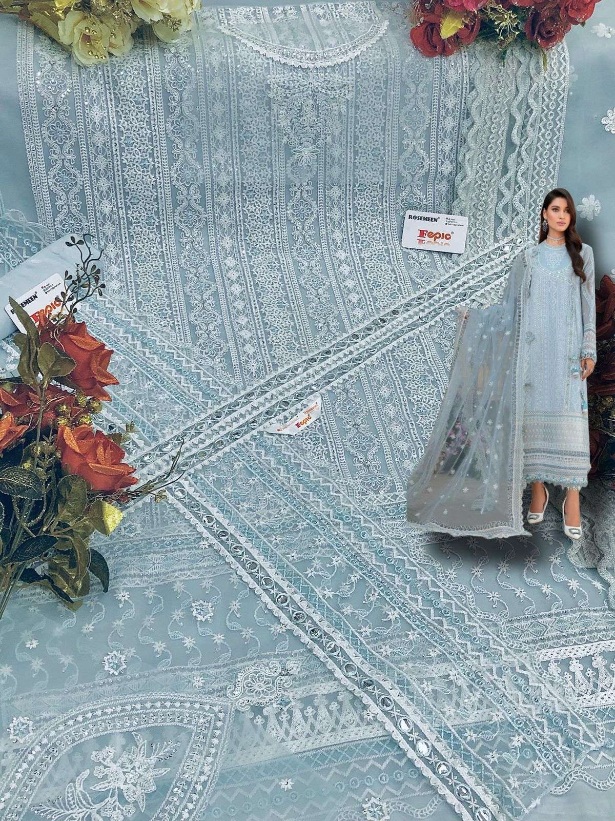 FEPIC WARDROBE PAKISTANI BEAUTIFUL EMBROIDERY SALWAR KAMEEZ