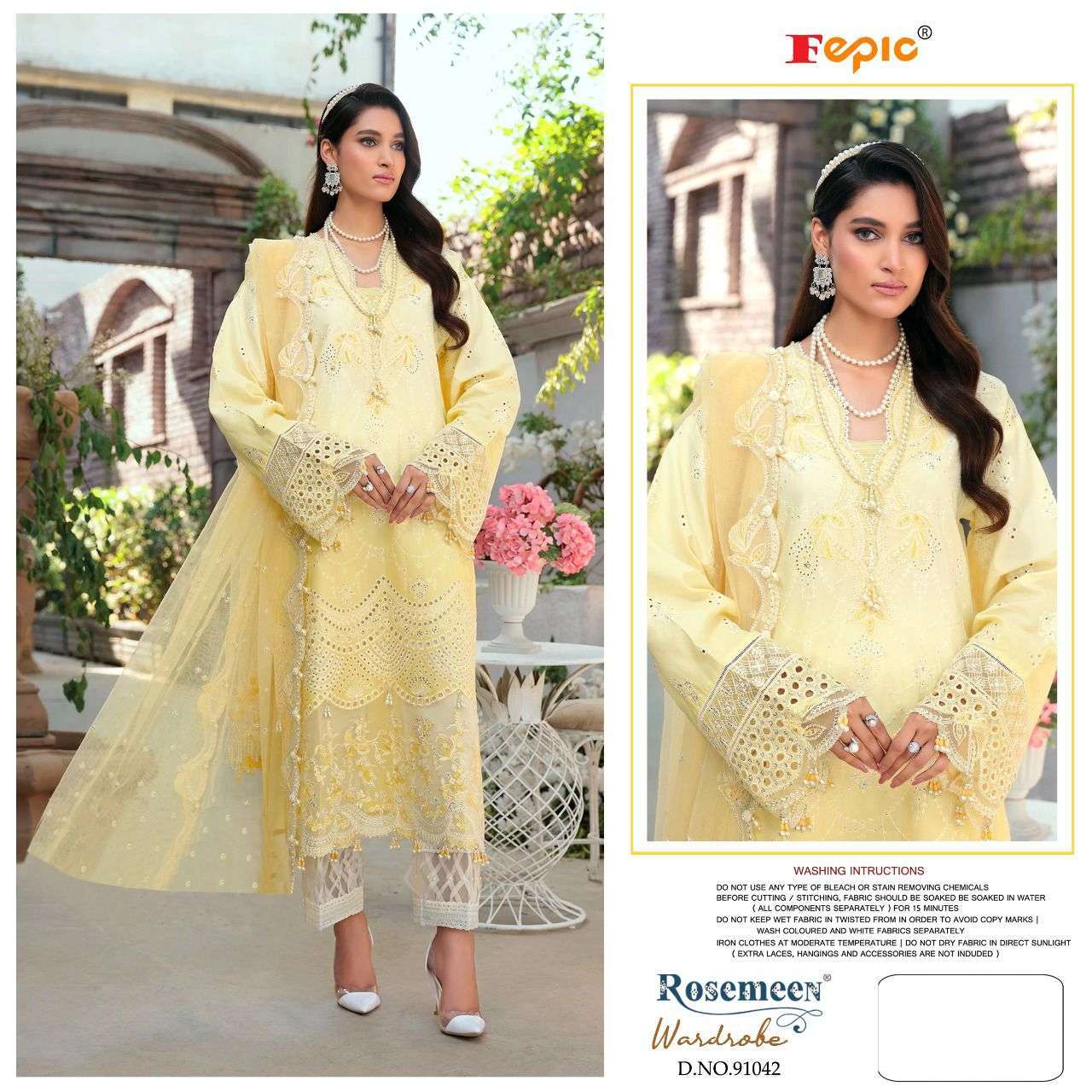 FEPIC WARDROBE PAKISTANI BEAUTIFUL EMBROIDERY SALWAR KAMEEZ