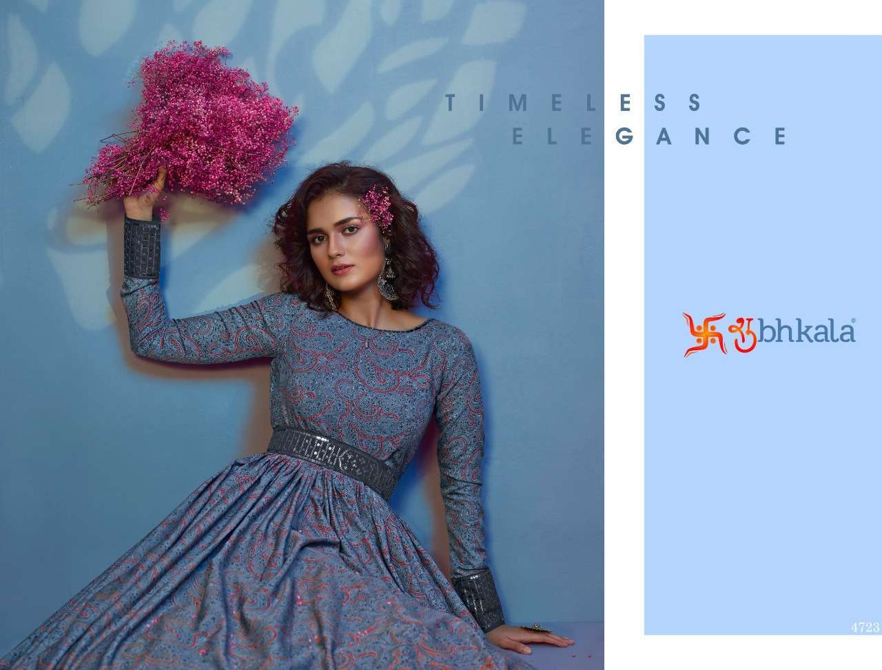 FLORY VOL 19 FESTIVAL STYLE LONG ANARKALI STYLE GOWN COLLECTION WHOLESALER