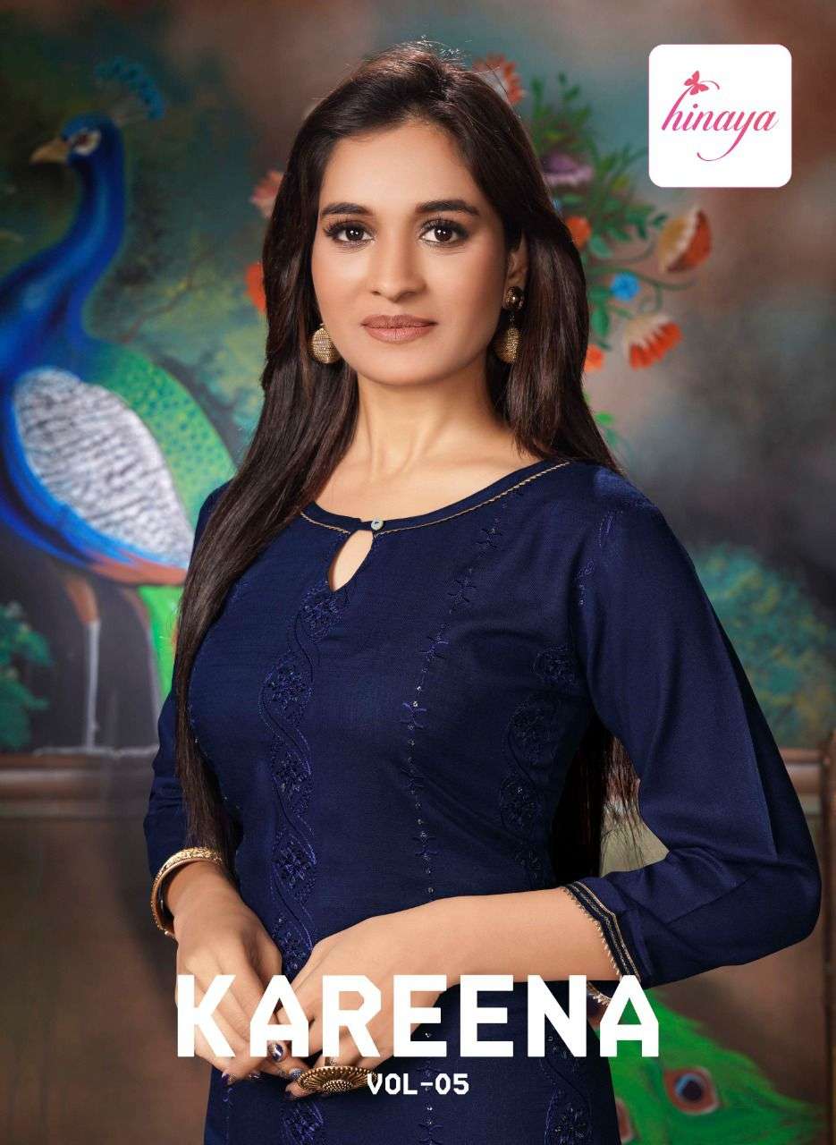 HINAYA PRESENTS Catalogue:- KAREENA VOL-4 Office Kurtis Catalogue wholesale Price online