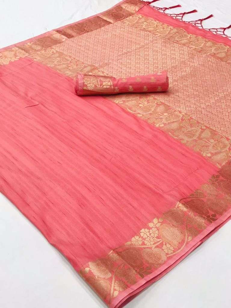 KAABHYA SILK BY RAJTEX TUSSAR SILK HANDLOOM WEAVING DESIGNER SAREE