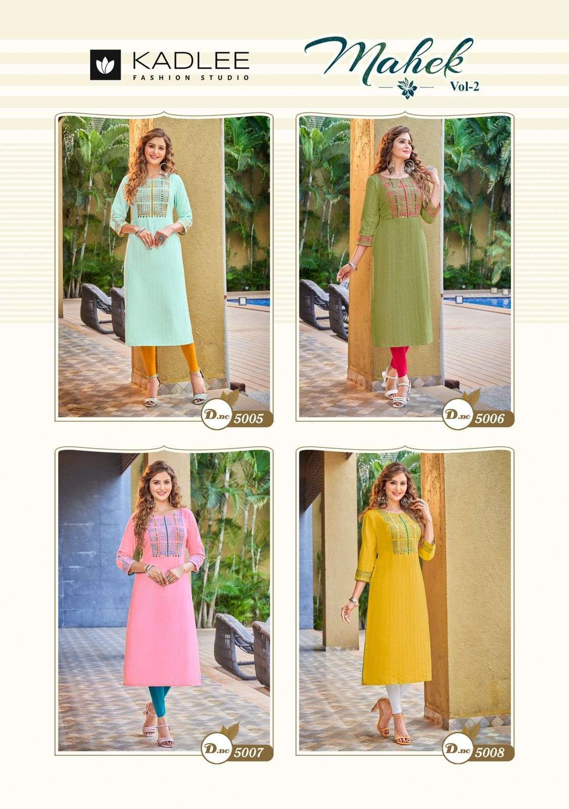 Kadlee Mahek Vol 2 Catalog Exclusive Designer Kurtis
