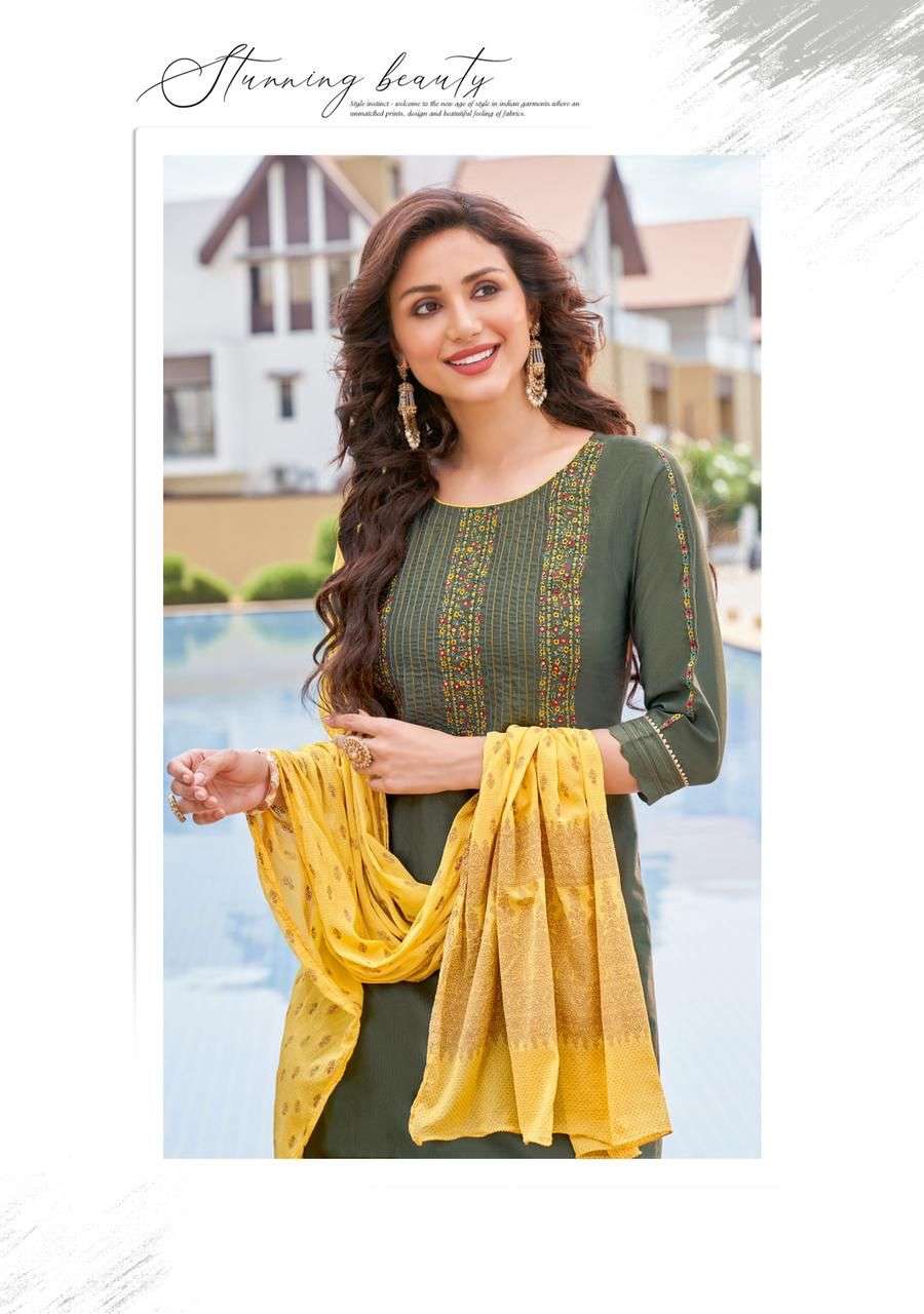 KADLEE (mittoo) Catalog  SHANAYA VOL 4 Top Bottom Dupatta