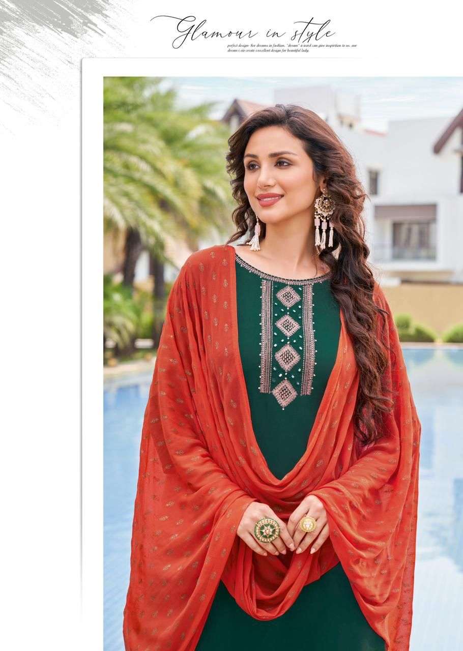 KADLEE (mittoo) Catalog  SHANAYA VOL 4 Top Bottom Dupatta