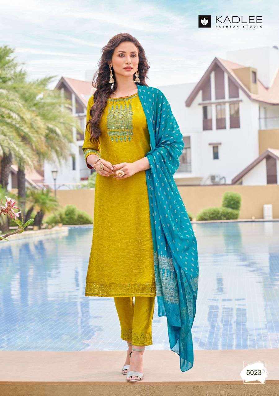 KADLEE (mittoo) Catalog  SHANAYA VOL 4 Top Bottom Dupatta