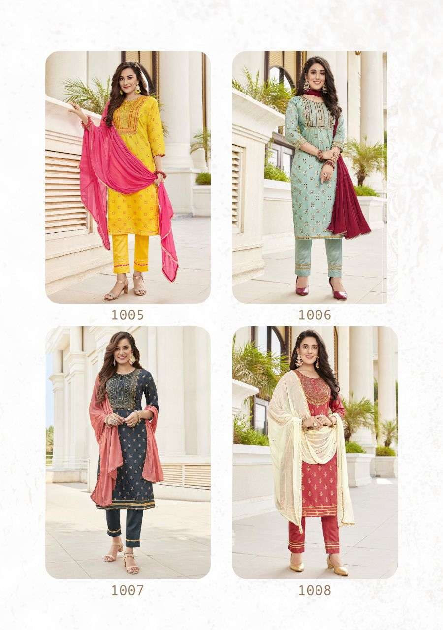 Kajal Style Maan Vol 1 Catalog Exclusive Wear Kurti Bottom With Dupatta