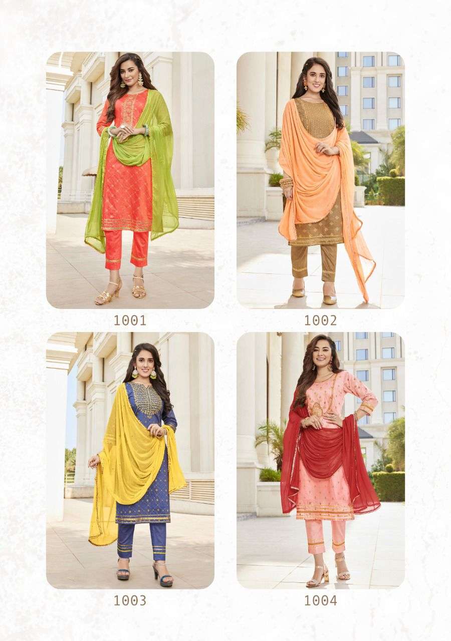 Kajal Style Maan Vol 1 Catalog Exclusive Wear Kurti Bottom With Dupatta