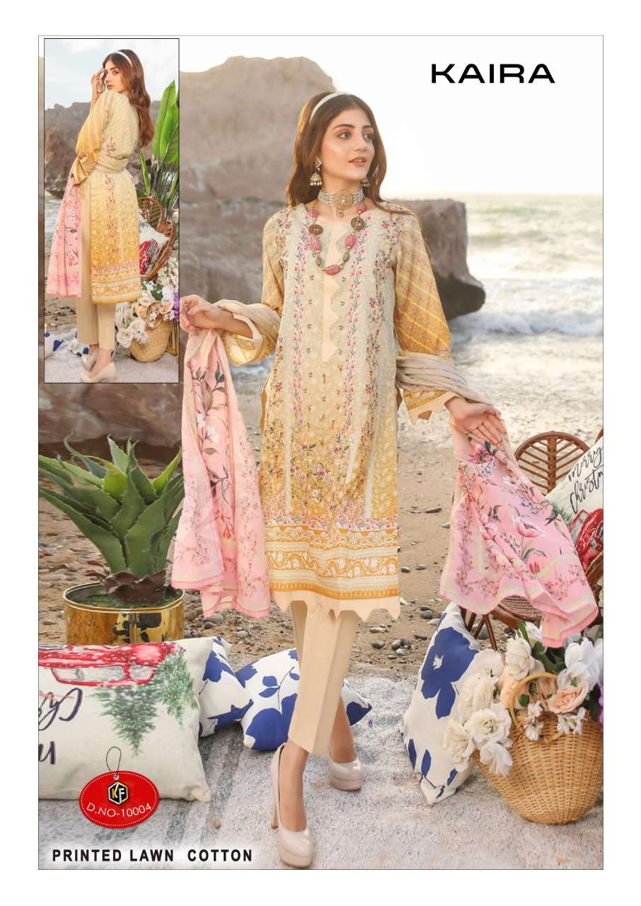 KEVAL FABCatalogue  KAIRA-vol-10 EXCLUSIVE LAWN COLLECTIO 100% PURE LAWN COLLECTION