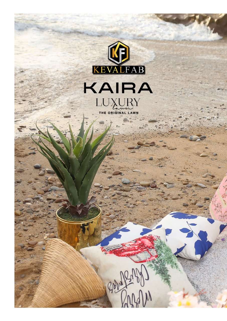 KEVAL FABCatalogue  KAIRA-vol-10 EXCLUSIVE LAWN COLLECTIO 100% PURE LAWN COLLECTION