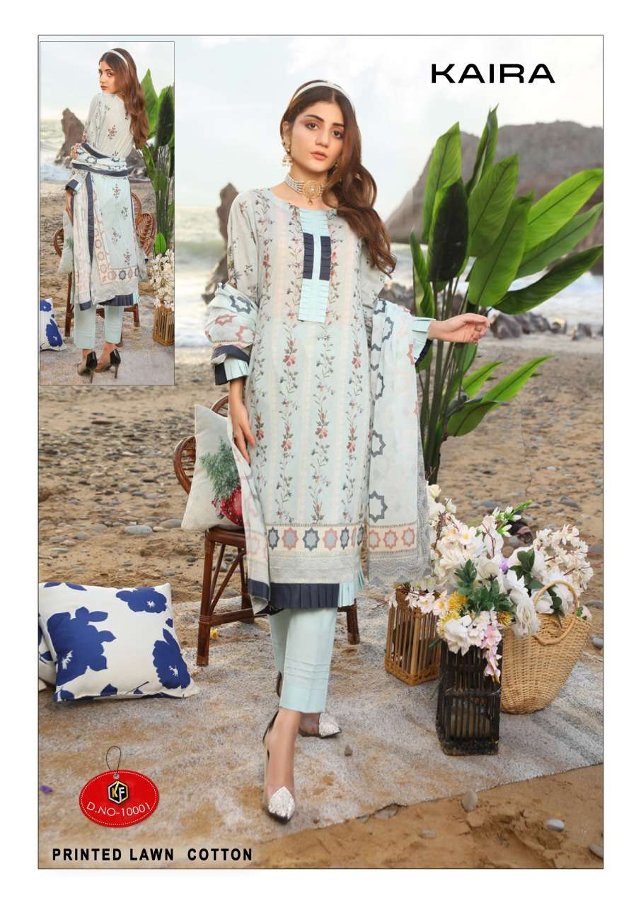 KEVAL FABCatalogue  KAIRA-vol-10 EXCLUSIVE LAWN COLLECTIO 100% PURE LAWN COLLECTION