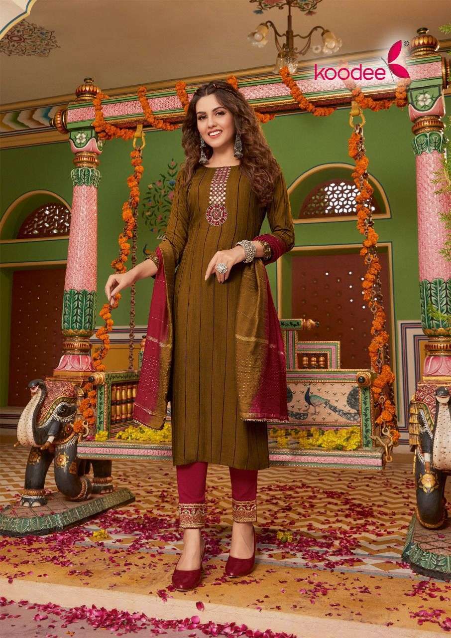 Koodee Saheli Vol 14 Catalog Festive Wear Ready Made Dress Materials