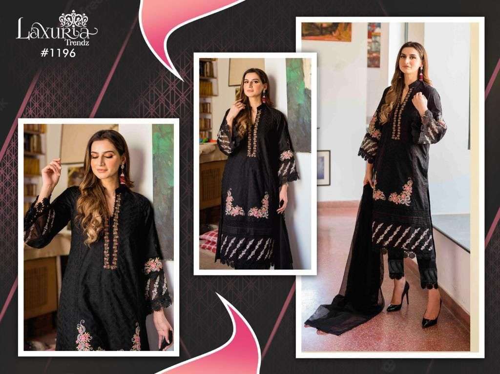 LAXURIA D NO 1196 EMBROIDERY PAKISTANI KURTI WITH BOTTOM & DUPATTA COLLECTION