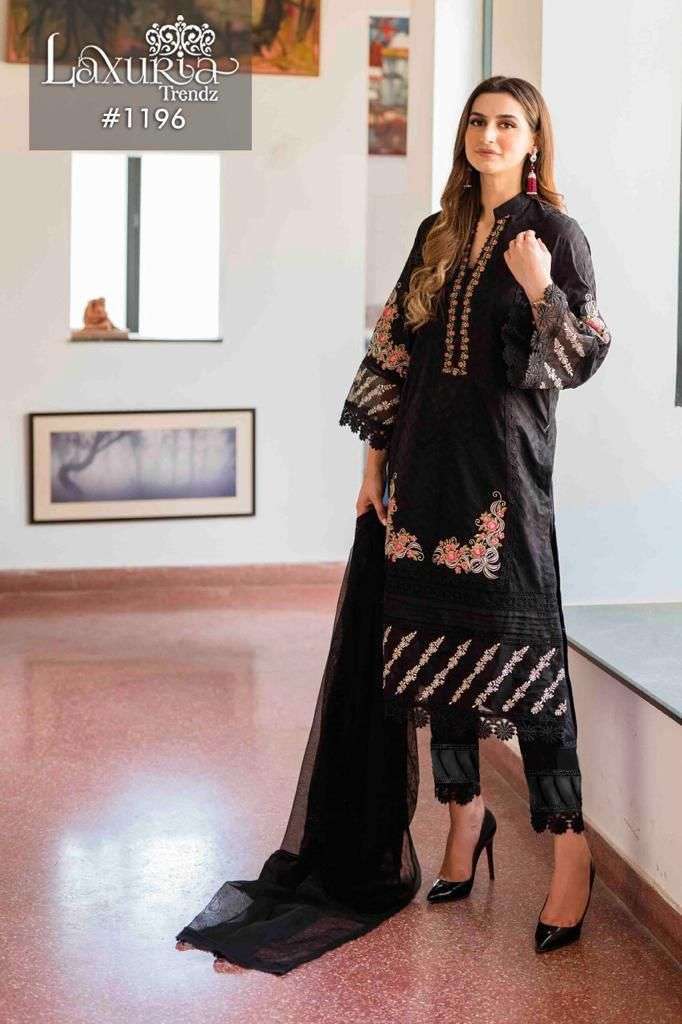 LAXURIA D NO 1196 EMBROIDERY PAKISTANI KURTI WITH BOTTOM & DUPATTA COLLECTION