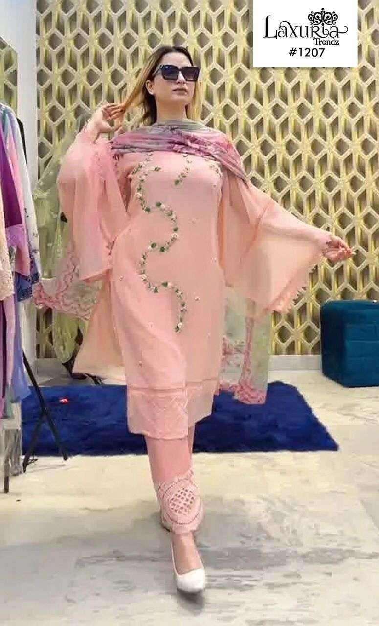 LAXURIA TRENDZ 1207 GEORGETTE READYMADE PAKISTANI 3 PIECE COLLECTION