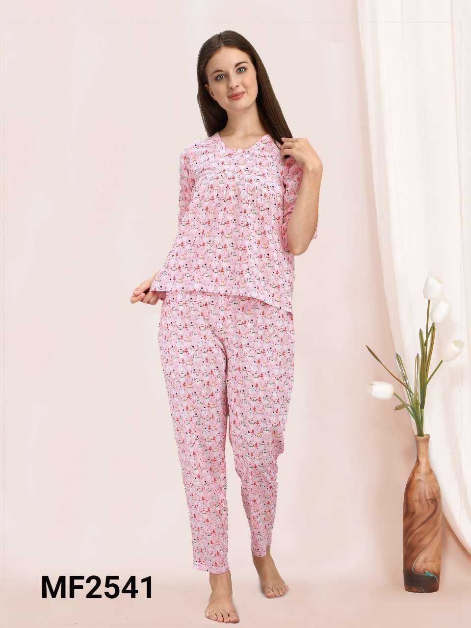 Summer Special Shinker Nighty Gown Vol 455 Sd Branded Fancy Night Wear  Collection