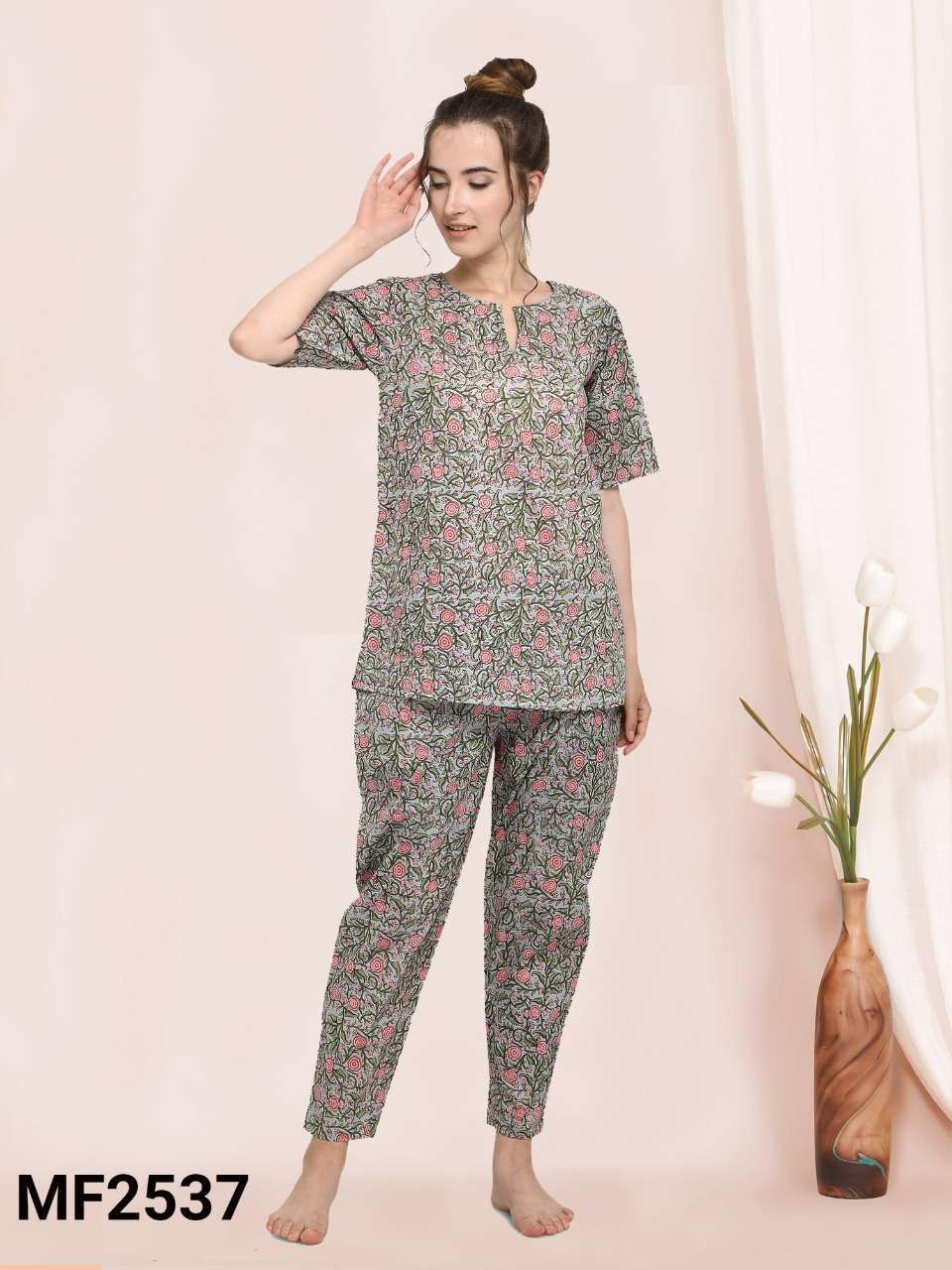 Full Sleeve Cotton Ladies Night Suit, Size : M, XL, XXL, Feature :  Anti-Wrinkle at Rs 899 / Piece in Bangalore