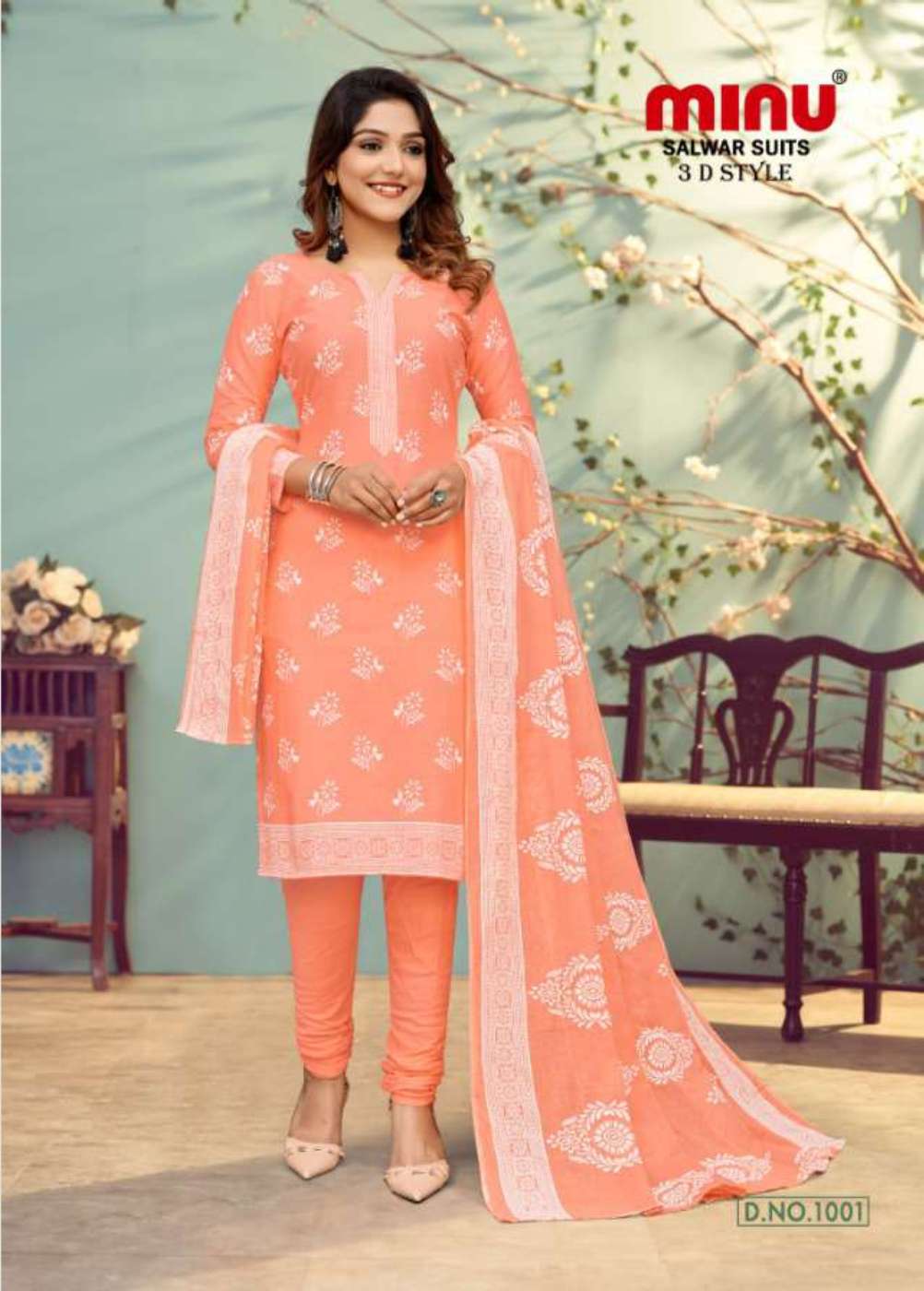 Minu 3D STYLE Pure Cotton Printed Dress Material-6P Catalog