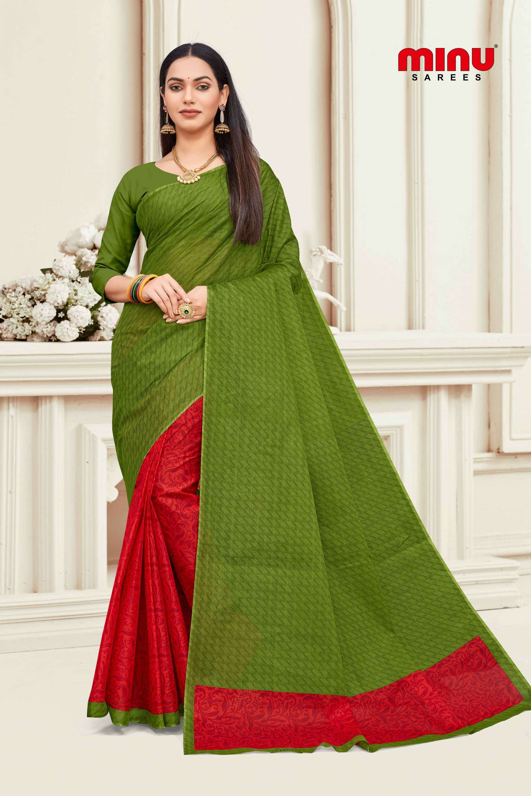Minu ANOKHI New Cotton Printed Saree-10P Catalog
