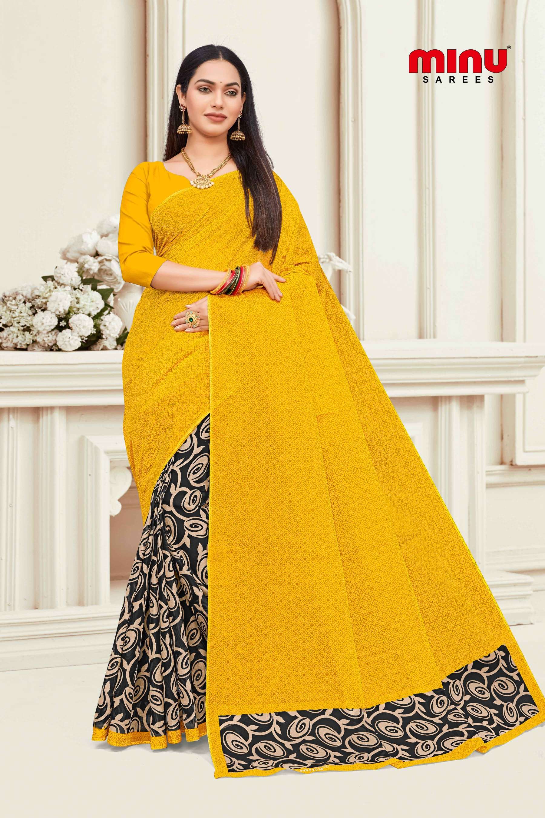 Minu ANOKHI New Cotton Printed Saree-10P Catalog