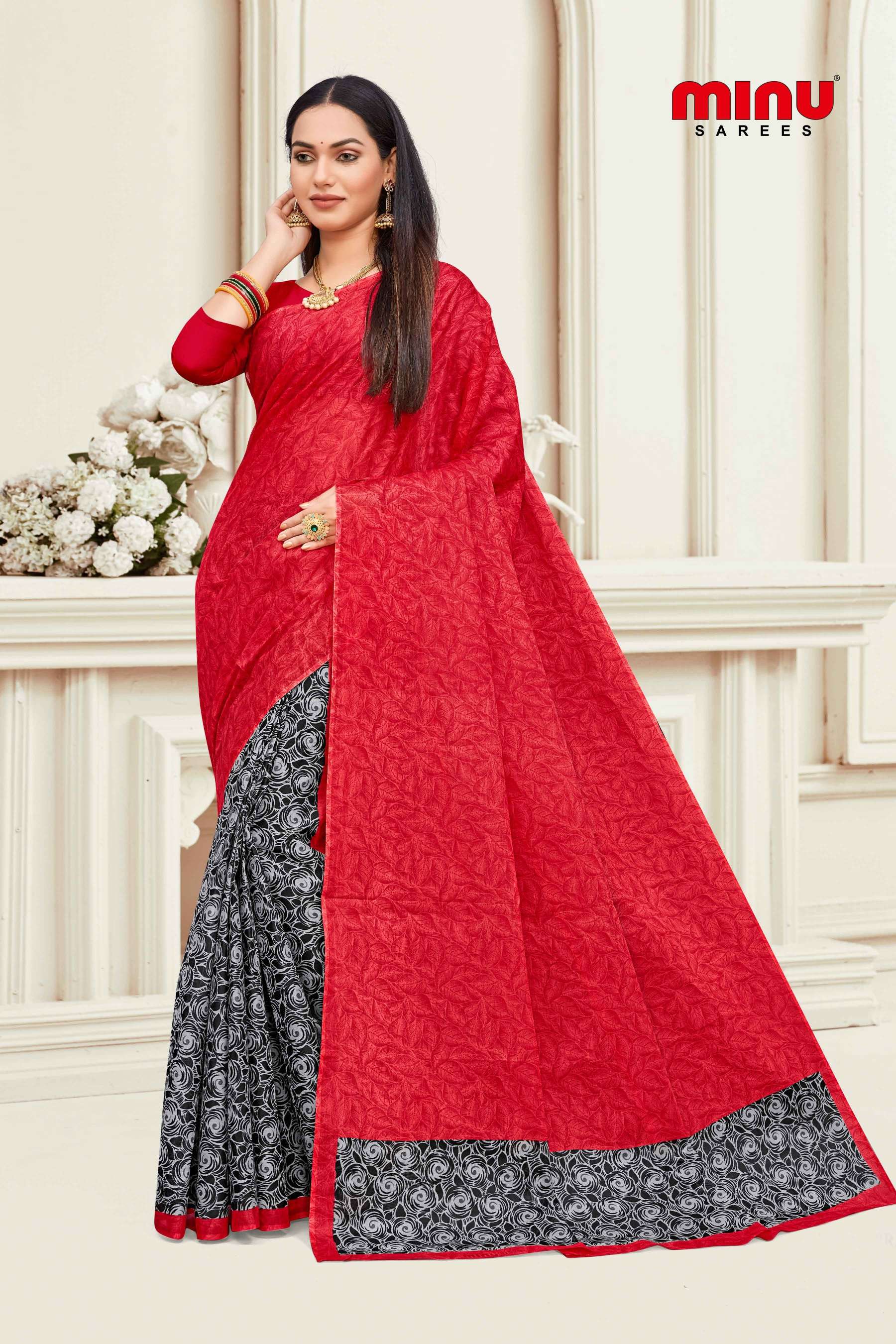 Minu ANOKHI New Cotton Printed Saree-10P Catalog