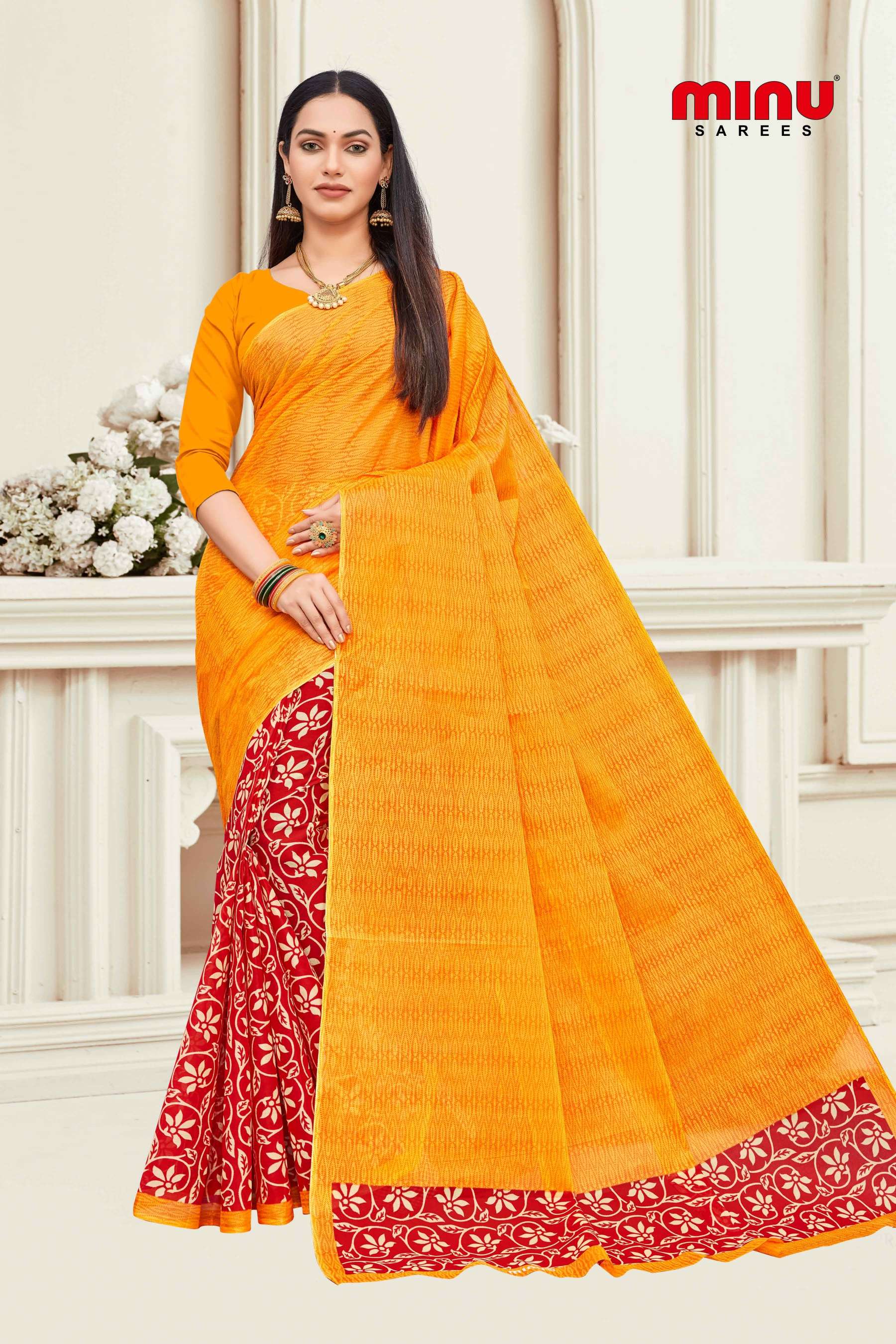 Minu ANOKHI New Cotton Printed Saree-10P Catalog
