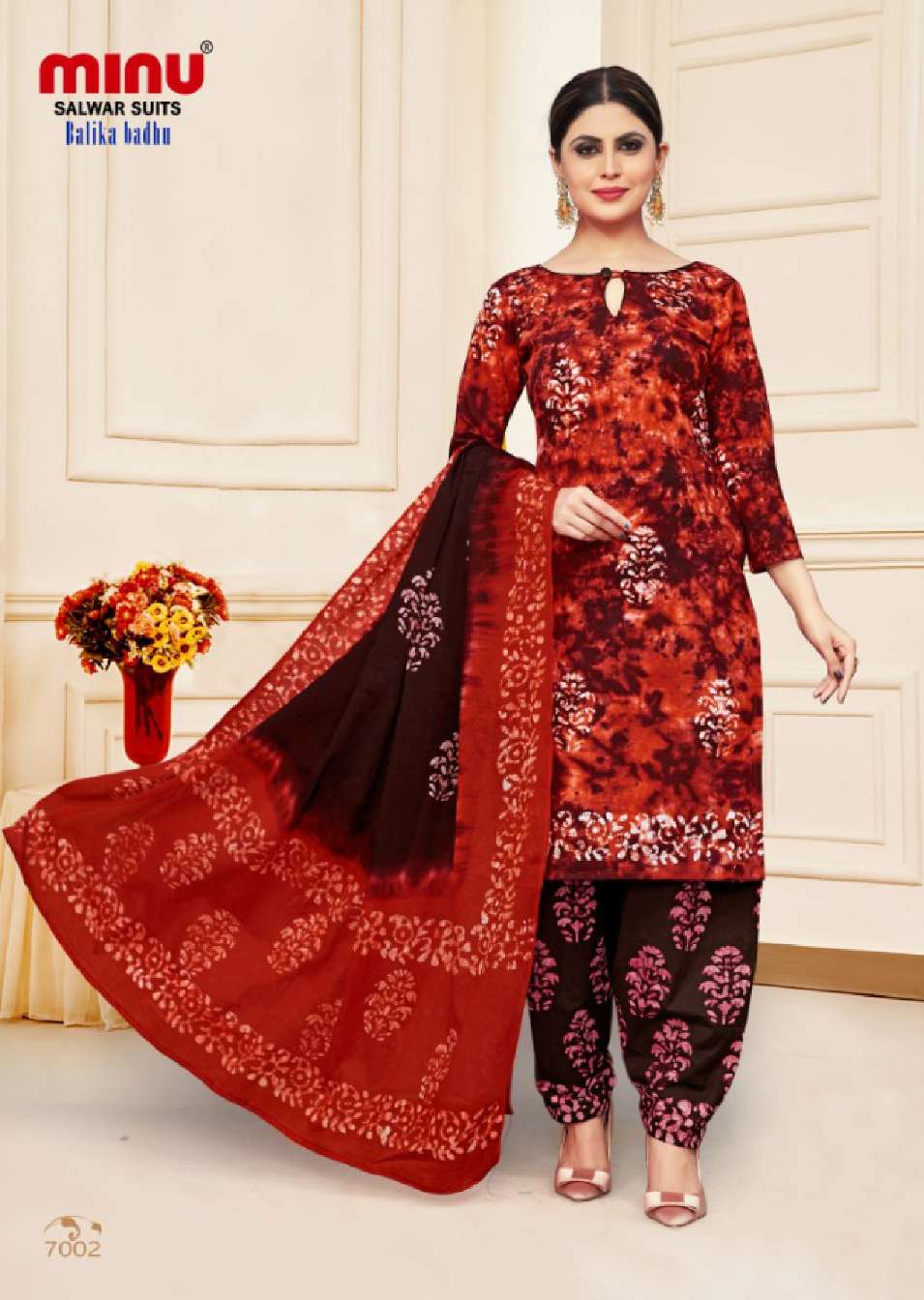 Minu BALIKA BADHU Pure Cotton Batik Printed Dress Material-8P Catalog