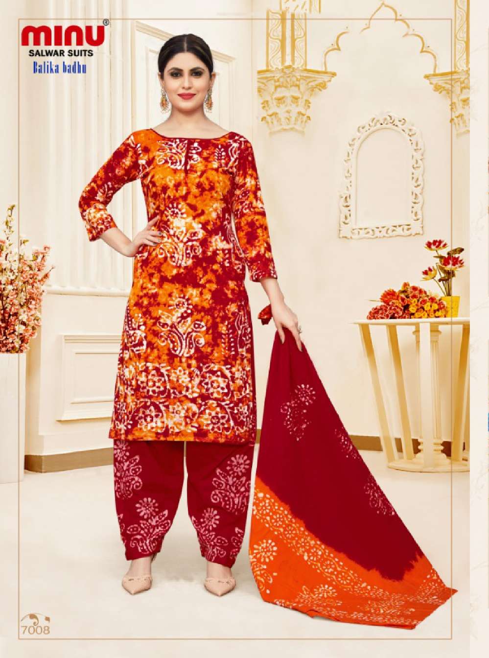 Minu BALIKA BADHU Pure Cotton Batik Printed Dress Material-8P Catalog