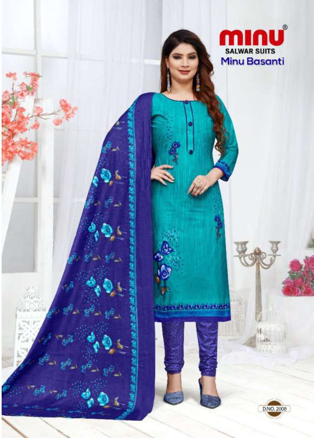 Minu BASANTI Cotton Printed Dress Material-10P Catalog
