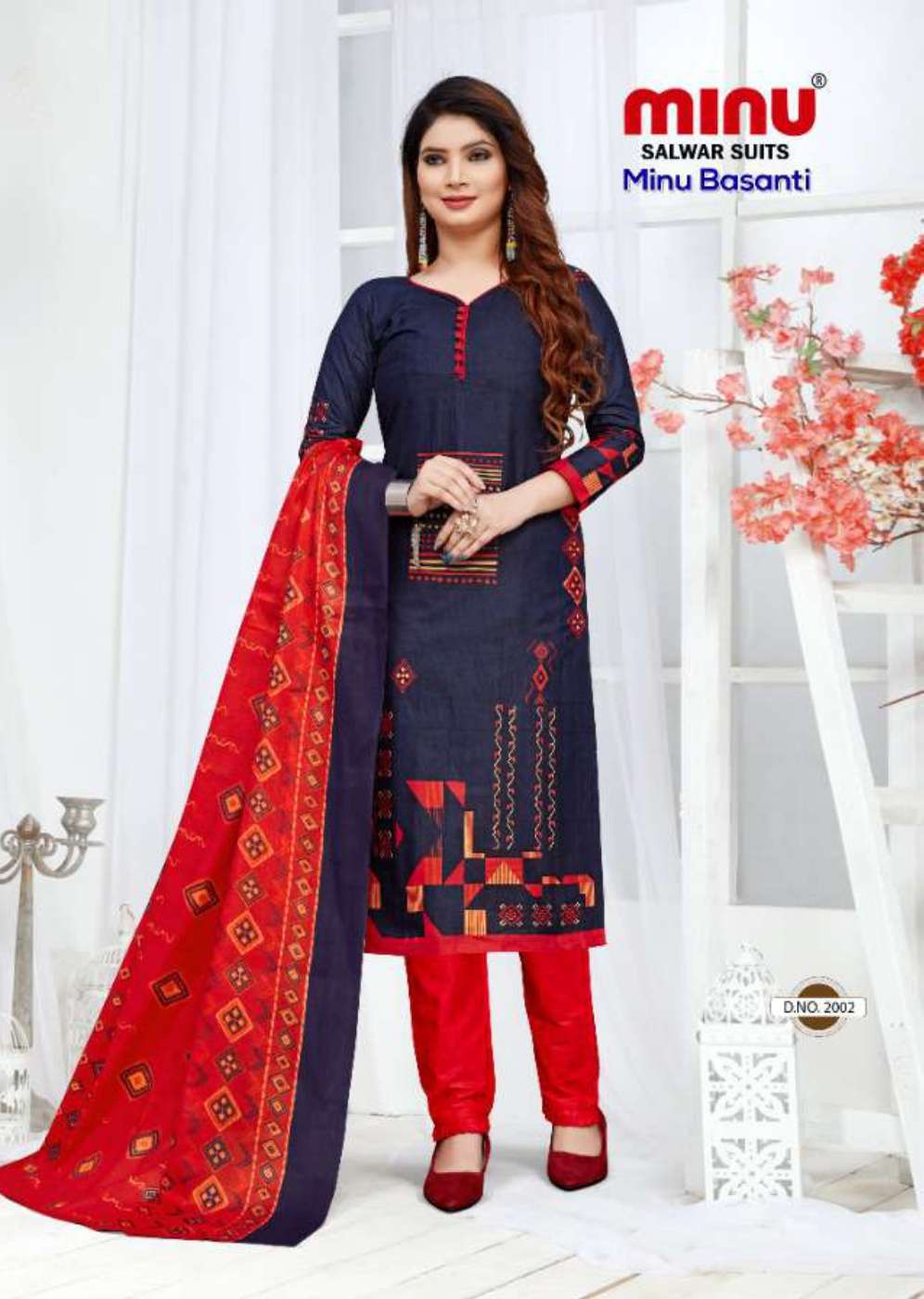 Minu BASANTI Cotton Printed Dress Material-10P Catalog