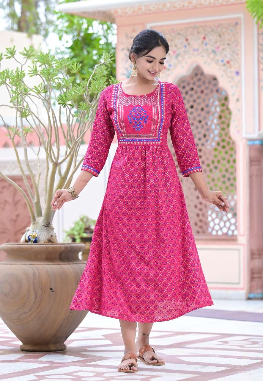 Minu COTTON CANDY Cotton Anarkali-4P Catalog