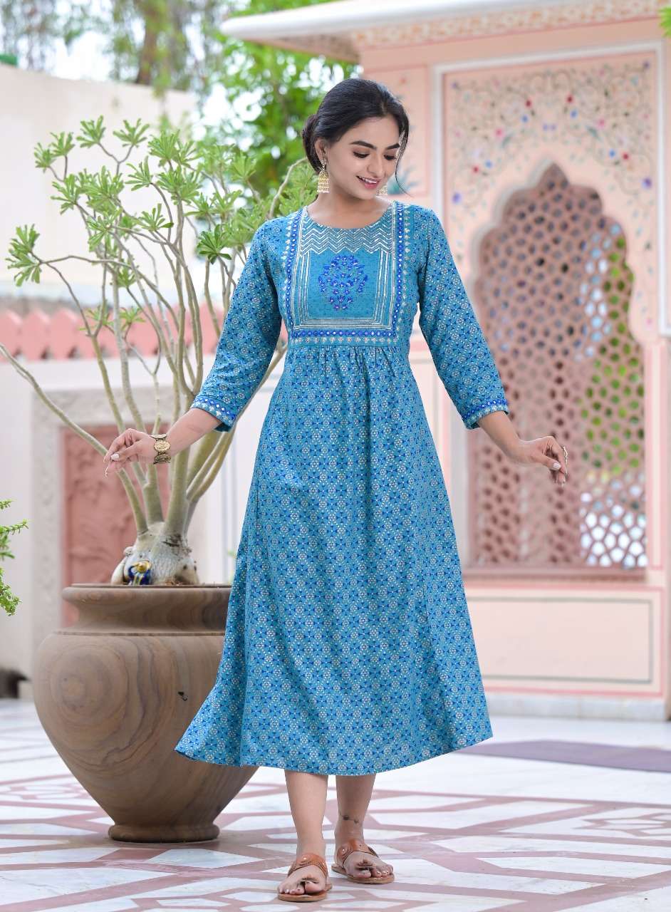 Minu COTTON CANDY Cotton Anarkali-4P Catalog