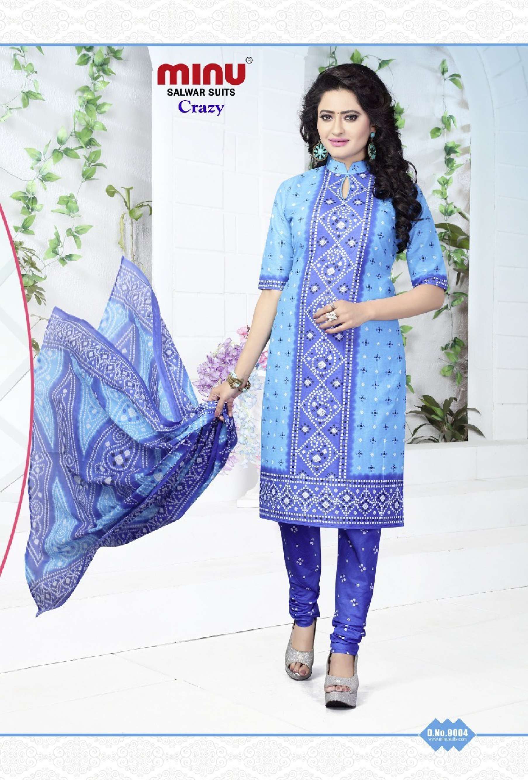 Minu CRAZY DLX Cotton Printed Dress Material-14P Catalog