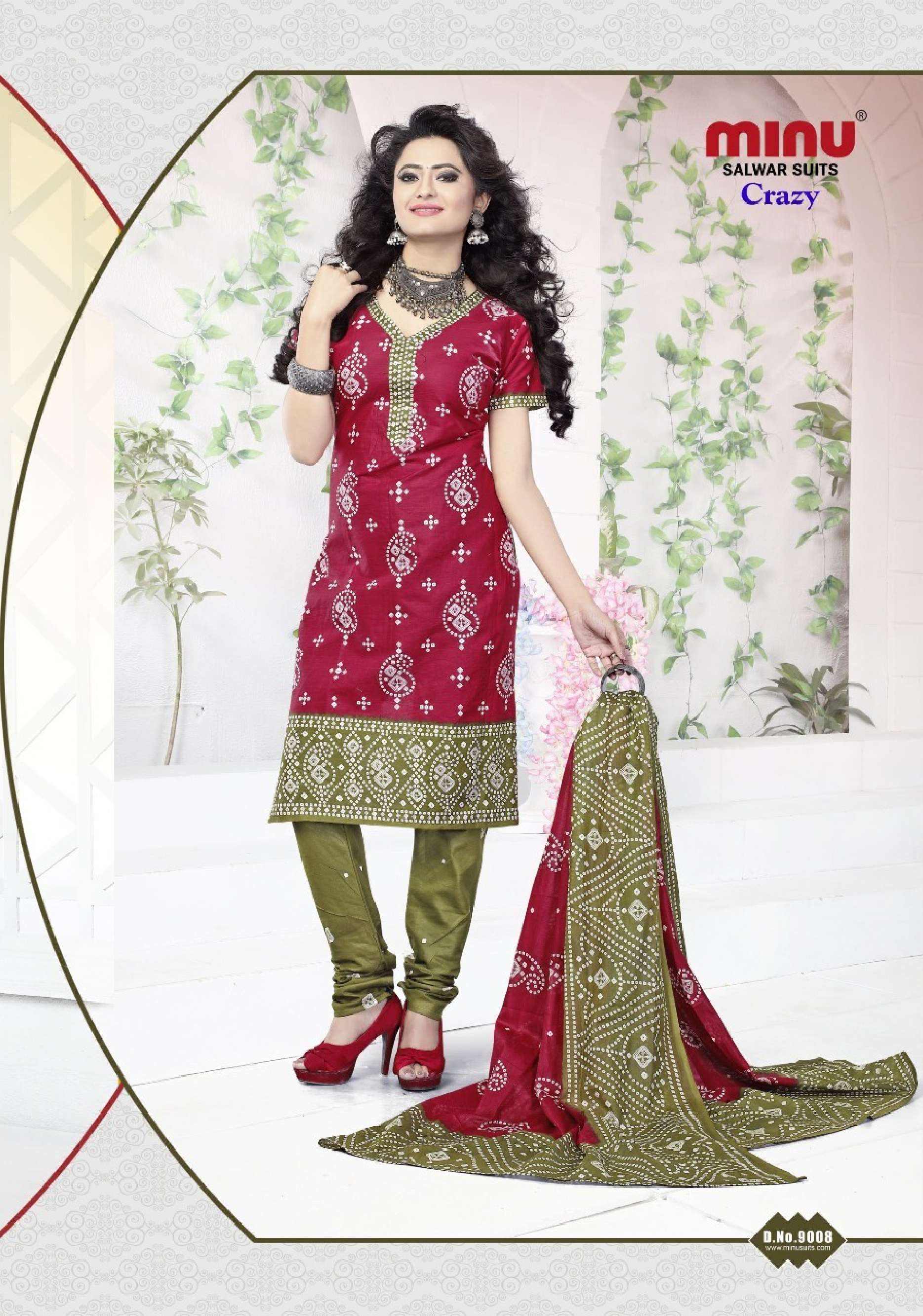 Minu CRAZY DLX Cotton Printed Dress Material-14P Catalog