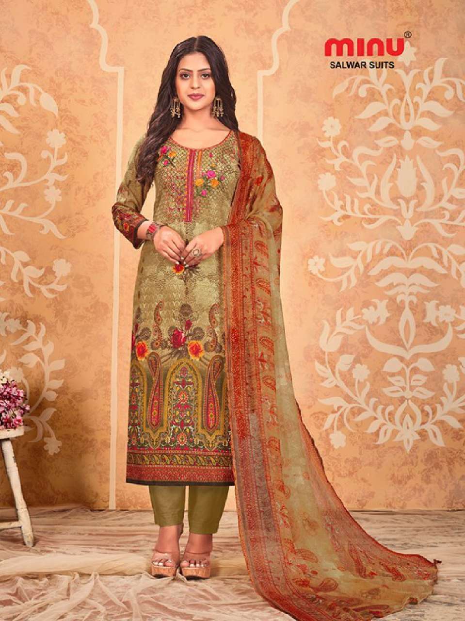 Minu FALGUNI Cotton Printed Dress Material-10P Catalog