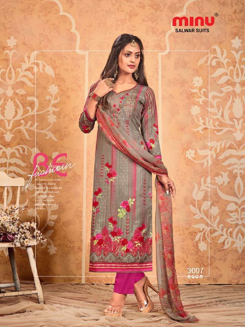 Minu FALGUNI Cotton Printed Dress Material-10P Catalog