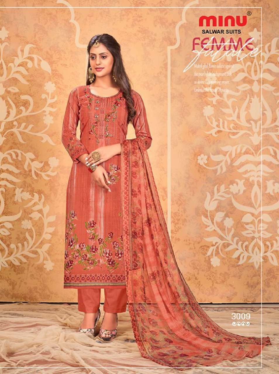 Minu FALGUNI Cotton Printed Dress Material-10P Catalog
