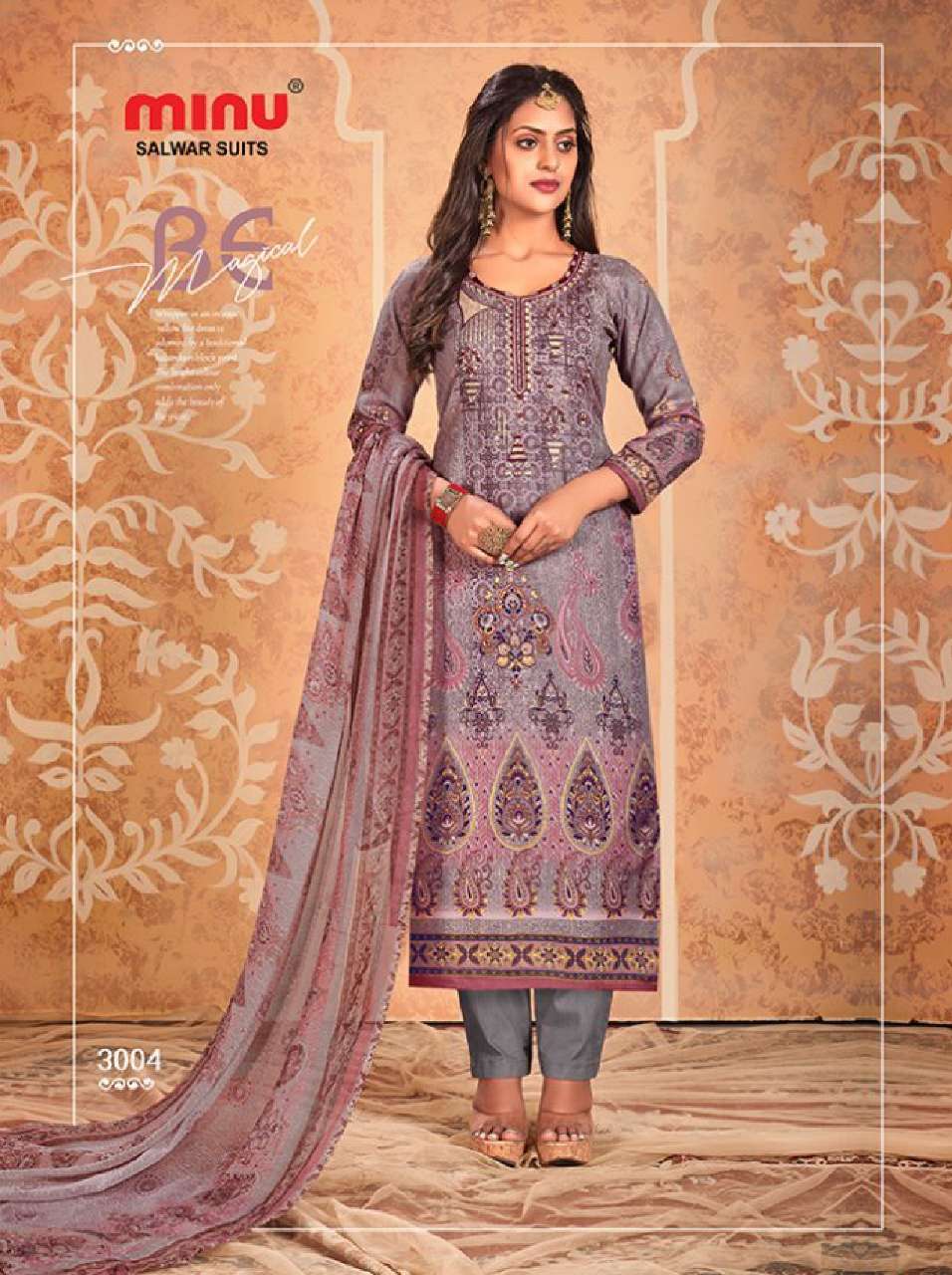 Minu FALGUNI Cotton Printed Dress Material-10P Catalog