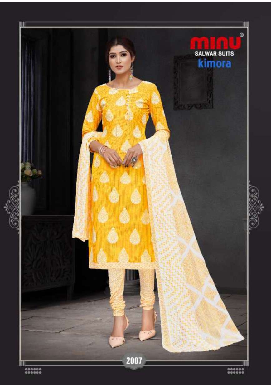 Minu KIMORA LIGHT Cotton Printed Dress materials-8P