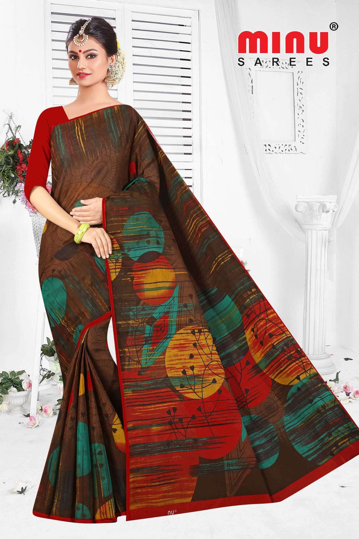 Minu  MALANG-2 New Cotton Saree-15P Catalog